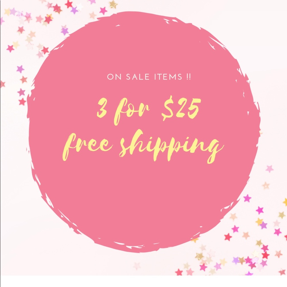 Add 3 sale items to a bundle - free shipping